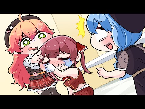 【手描き】 あー！すいちゃんが泣かした！！byみこち【こまいぬ/切り抜き/hololive】