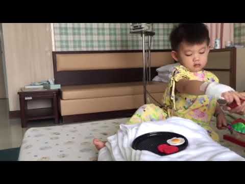 Baby cooking breakfast at Hospital