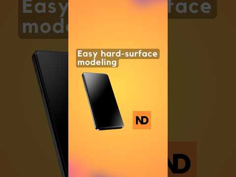 Easy hard-surface modeling with ND add-on! #3d #blender #b3d #blender3d #addon