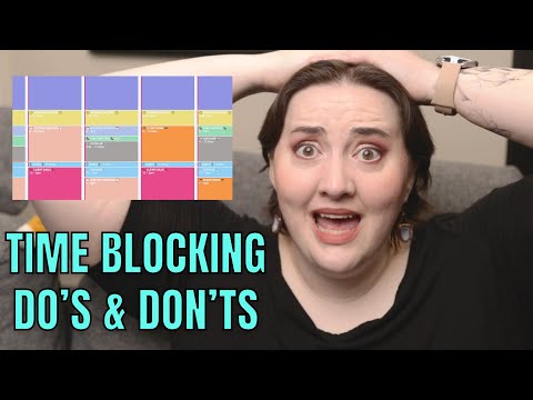 5 Do’s and Don’ts of Time Blocking if you’re Neurodivergent or Chronically Ill