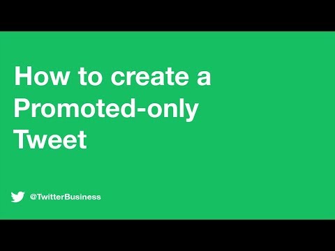 How to create a Promoted-only Tweet