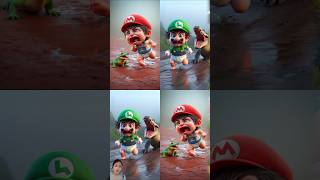 ❤️ Evolution Mario and Luigi 💕 Chased by a crocodile #supermario #luigi #marioandluigi #funny