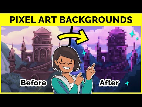 🔴 Pixel Art Backgrounds: Step-by-Step Tutorial for Beginners