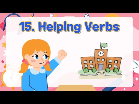 15. Helping verbs | Auxiliary verbs | can, must, have to | Basic English Grammar for Kids