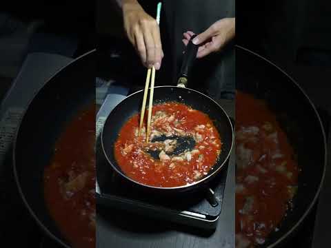 ツナのトマトソースパスタ #shorts