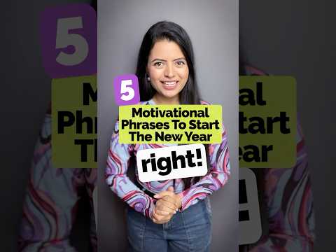 5 Motivational English Phrases To Start The New Year Right! #englishphrases #2025 #hinditoenglish