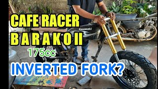 Cafe racer Kawasaki Barako II 175cc|inverted fork