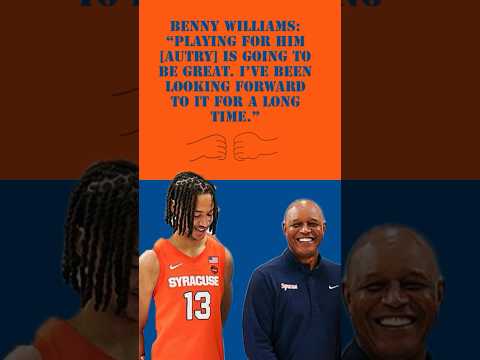 @SyracuseOrange @ACCDigitalNetwork Media Day Benny Williams on Coach Red Autry