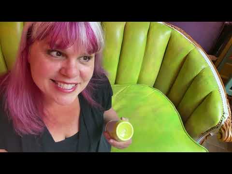 How I painted My Leather Sofa Bright Green