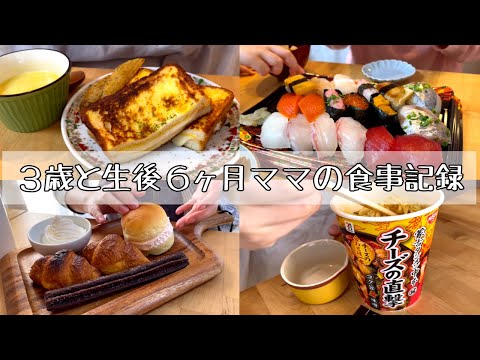 【２児ママの食事記録】ズボラな食事まとめ / あけましておめでとうごさいます🎍 / 今後の動画投稿について / ３歳と０歳とのくらし