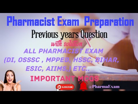 Important MCQs| Pharmacist exam preparation 2023 #pharmacistexampreparation #crpf#gpat #aiims #mp#di