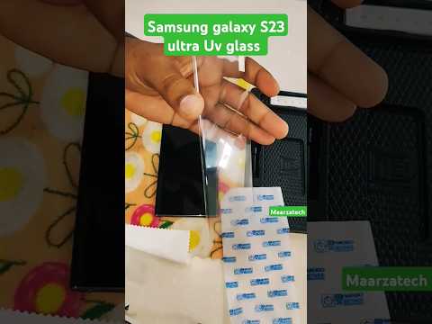 Samsung galaxy S23 ultra Meibo UV glass testing cured display #youtubeshorts #viralvideo #tech