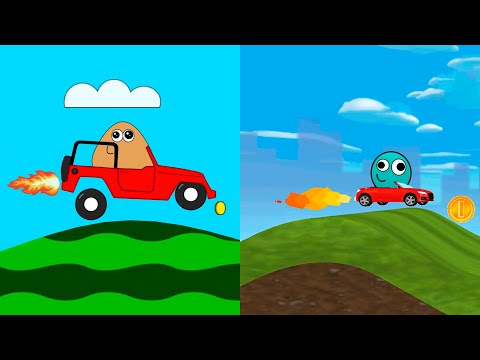 POU vs DOU - CARRO HILL DRIVE | Pou Vlogs