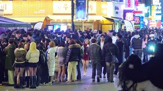 Crowded GANGNAM CLUB Alley Night WalkingTour, Seoul Travel Walker.