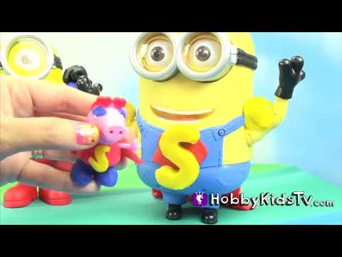 Minion Superman and more Superhero with Play-doh on HobbyFamilyTV