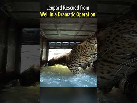 Leopard Rescued from Well in a Dramatic Operation!