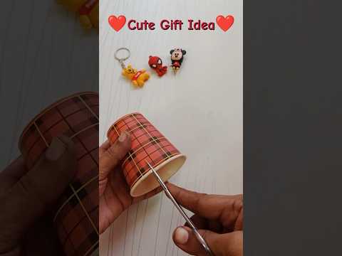 DIY Paper Cup Gift Box/Children's Day Gift/How to make Gift box #shorts #trending #youtubeshorts