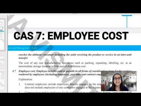 CAS 7: EMPLOYEE COST | CMA FINAL | COST AND MANAGEMENT AUDIT | PAPER-17 | GROUP 4