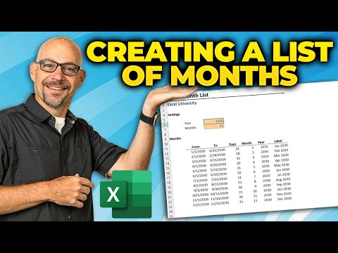 Easily Create a List of Months With This Simple Excel Tutorial!