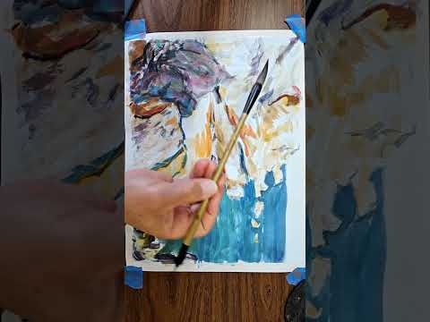 Master study of Sorolla in watercolor on silk paper #watercolorpainting