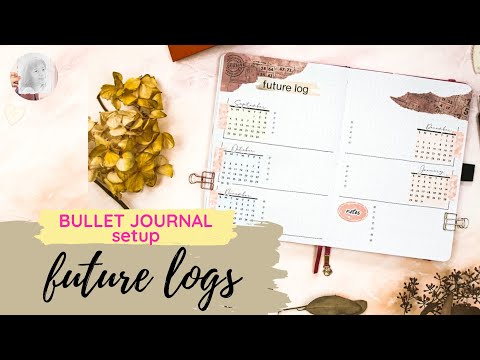 bullet journal easy future log setup | PLAN WITH ME