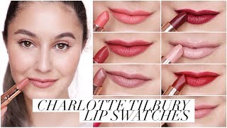 Charlotte Tilbury Lipstick Collection & Swatches 💋 | Karima McKimmie