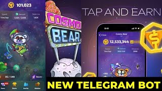 COSMO BEAR NEWEST TELEGRAM BOT | TAP TO EARN GAME #taptoearn #taptoearnairdrop #taptoearnmining