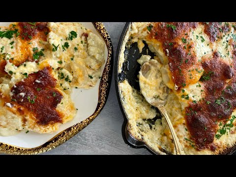 Easy Cheesy Scalloped Potatoes Recipe | TheGlamKitchen