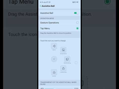 how to enable assistive balls in oppo