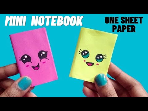 DIY mini notebooks from one sheet | back to school supplies | best school supplies you need to try