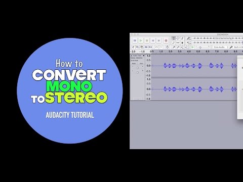 How to Convert Mono to Stereo | Audacity Dual Mono Tutorial