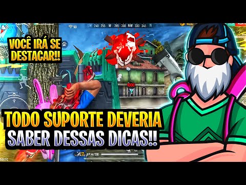 5 PASSOS PARA SER O MELHOR SUPORTE DO FREE FIRE⚡️FREE FIRE DICAS