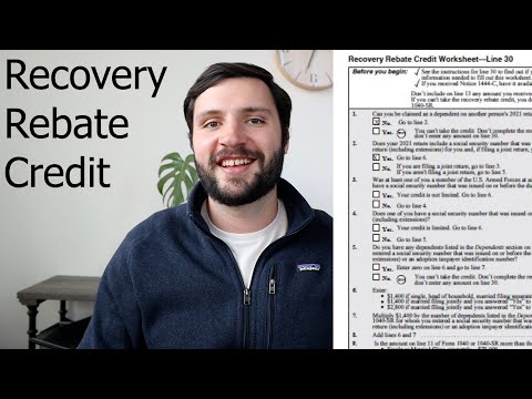 How to Fill Out The Recovery Rebate Credit (Line 30 Form 1040)