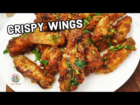 Crispy Garlic Coriander Wings In Air Fryer