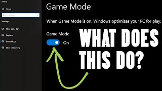 What Does Game Mode Do on Windows?