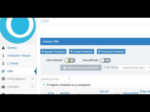 31. LIstado del CRM