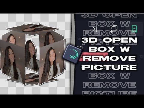 3d Open Box W Remove Picture Transition [Æ Inspired] | Alight Motion Tutorial