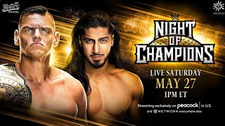 Gunther vs Mustafa Ali | WWE NIGHT OF CHAMPIONS 2023