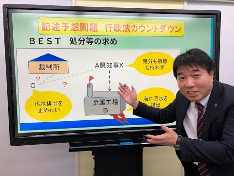 【記述式・行政法】「平成30年度行政書士試験　ここが危ない！記述式予想問題カウントダウン（行政法編）」（ユーキャン行政書士講座）