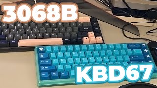 KBD67 Lite VS Akko 3068B Keyboard Sound Tests (#Shorts)