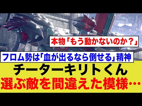 チーターキリトくん、フロム勢の精神と相性が悪すぎた…