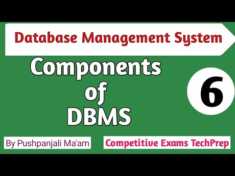 Lec -1.6 Components of DBMS || Database Management System in Hindi