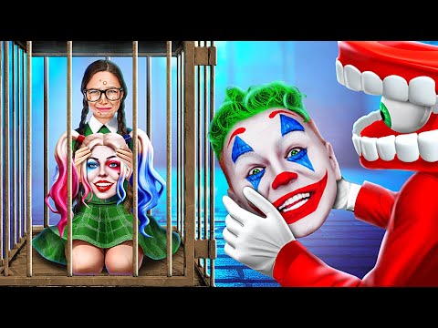 From Ugly Nerd to Harley Quinn! Extreme makeover! From Birth to Death