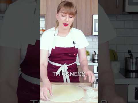 How To Roll Your Dough As THIN As Possible... #cooking #tutorial #shorts