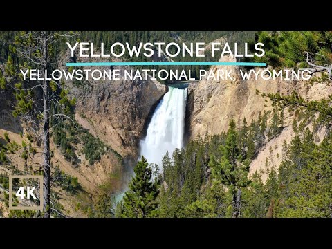 Relaxing Sounds the Mighty Yellowstone Falls in 4K UHD + White Noise for Sleeping or Deep Relaxation