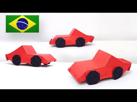 Origami de Carro Esporte - Ferrari 250 GTO - Tutorial Completo em Português BR