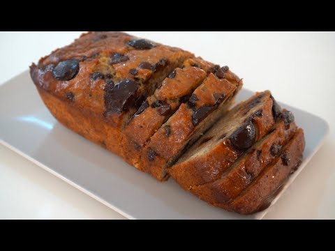 [No Music] Super Moist Banana Bread with Raw Sound