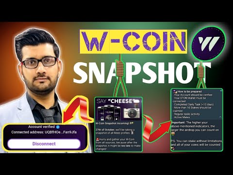 W-coin snapshot || W-coin listing || Complete detail