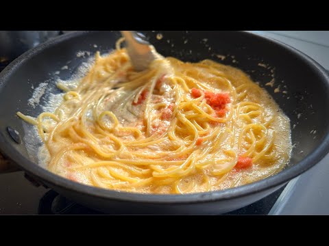 Must-Try Tarako (Cod Roe) Carbonara Pasta! | The Most Delicious Japanese-Italian Combination