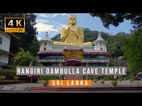 Dambulla Royal Cave Temple and Golden Temple, Sri Lanka | UNESCO Site | SKY Travel (4K)